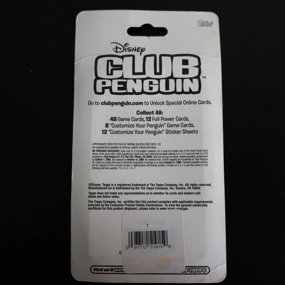 Club Penguin Card Jitsu Base Booster Pack TCG Trading Card Game CCG RARE Blister